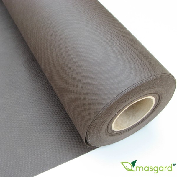 Unkrautvlies 1,60 m x 10,00 m - 16 m² - 80 g/m² - braun - gefaltet