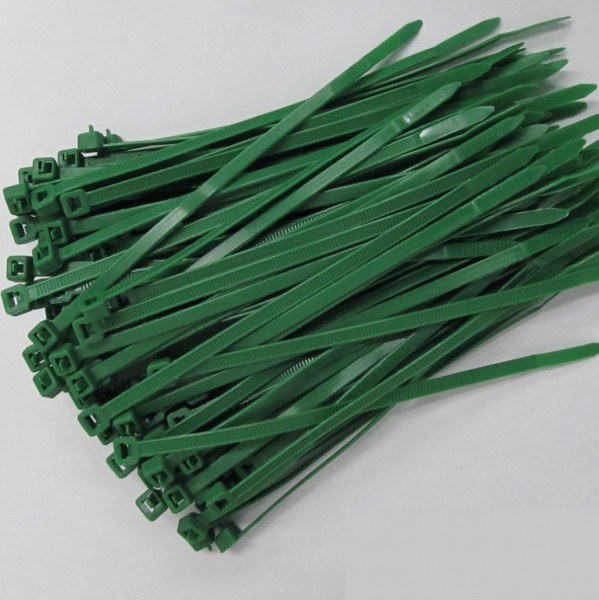 Kabelbinder 3,6 x 100 mm grün - 100 Stück